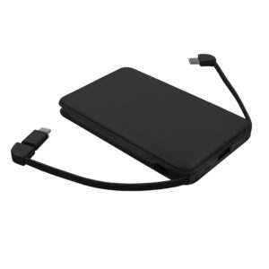 Powerbank 5000 mAh mit Kabeln für Ihr Marketing